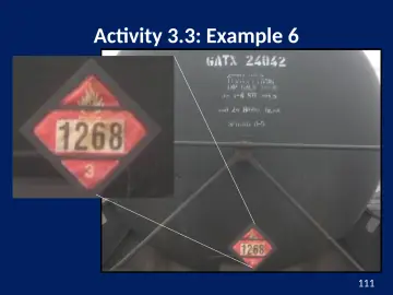 Slide 111: Activity 3.3: Example 6
