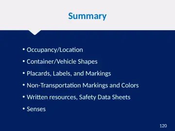 Slide 120: Summary
