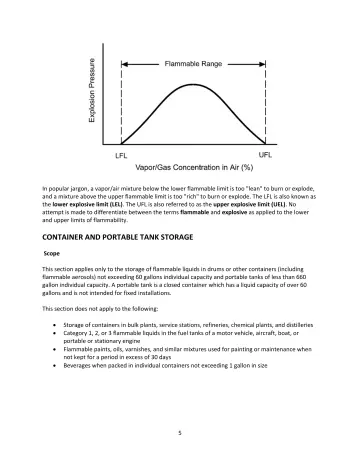Page 5: In popular jargon, a vapor/air mixture below the lower flammable limit is too "lean" to…