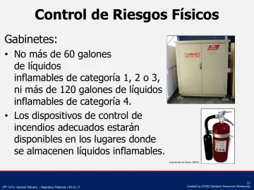 Slide 23: Control de Riesgos Físicos