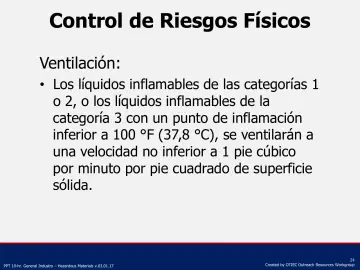 Slide 24: Control de Riesgos Físicos