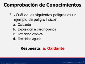 Slide 45: Comprobación de Conocimientos