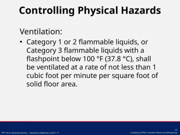 Slide 24: Controlling Physical Hazards