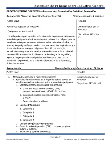 Page 2: PROCEDIMIENTOS DOCENTES ---Preparación, Presentación, Solicitud, Evaluación