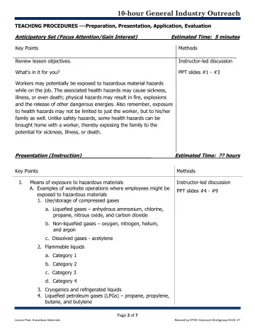 Page 2: TEACHING PROCEDURES ---Preparation, Presentation, Application, Evaluation
