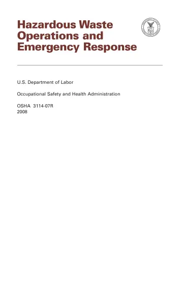 Page 3: Hazardous Waste Operations and Emergency Response