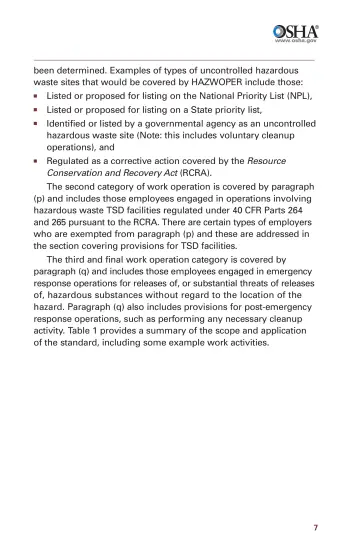 Page 9: been determined. Examples of types of uncontrolled hazardous waste sites that would be…