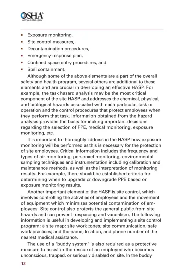 Page 14: Exposure monitoring,