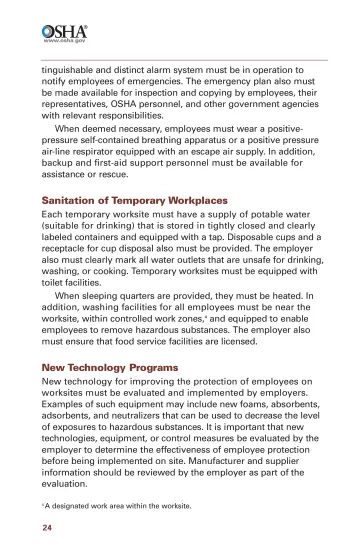 Page 26: tinguishable and distinct alarm system must be in operation to notify employees of…