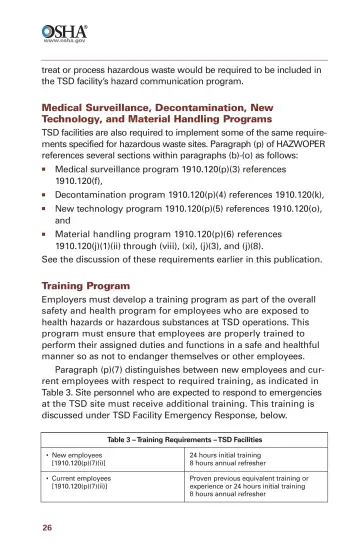 Page 28: treat or process hazardous waste would be required to be included in the TSD facility’s…
