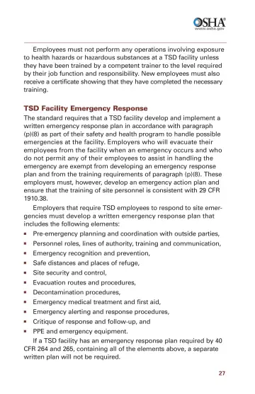 Page 29: Employees must not perform any operations involving exposure to health hazards or…