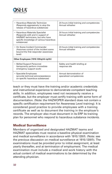 Page 34: Hazardous Materials Technician