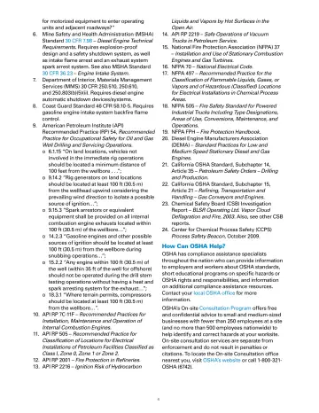 Page 4: for motorized equipment to enter operating units and adjacent roadways?”