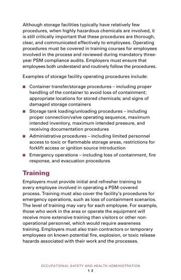 Page 16: Although storage facilities typically have relatively few procedures, when highly…