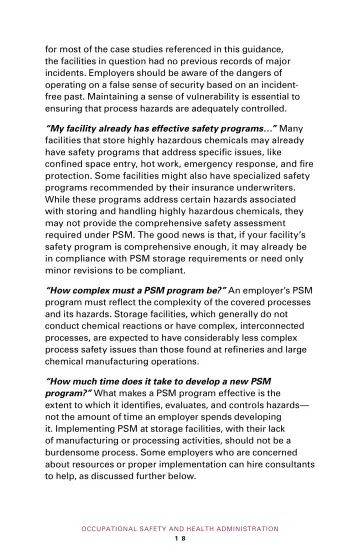 Page 22: for most of the case studies referenced in this guidance, the facilities in question had…