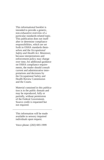 Page 2: This informational booklet is intended to provide a generic, non-exhaustive overview of a…