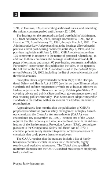 Page 6: 1991, in Houston, TX, enumerating additional issues, and extending the written comment…