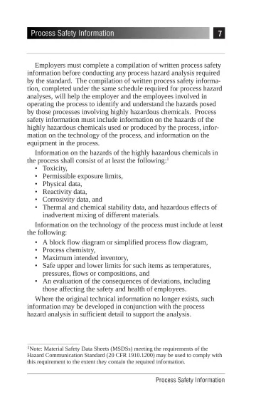 Page 11: Process Safety Information