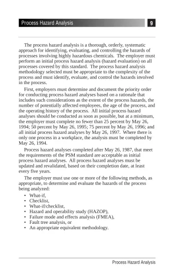 Page 13: Process Hazard Analysis