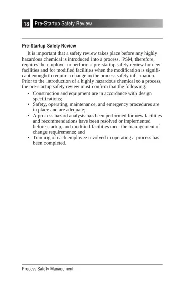 Page 22: Pre-Startup Safety Review