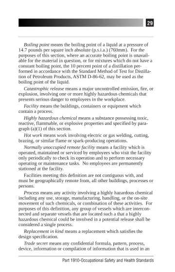 Page 33: Boiling point means the boiling point of a liquid at a pressure of 14.7 pounds per square…