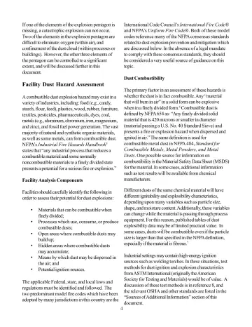 Page 4: Facility Dust Hazard Assessment