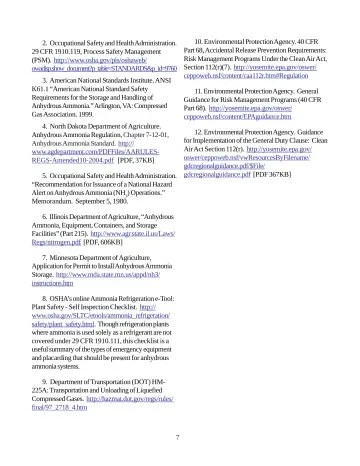 Page 7: Alert on Anhydrous Ammonia (NH 3 ) Operations.”