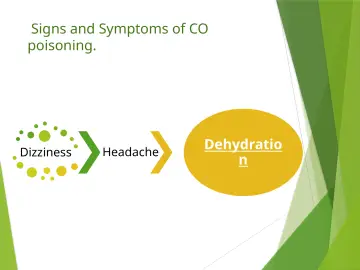 Slide 28: Signs and Symptoms of CO poisoning.