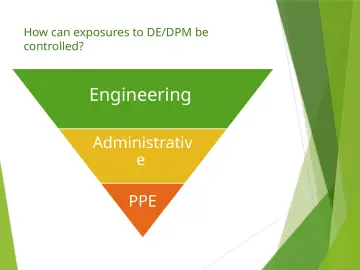 Slide 49: How can exposures to DE/DPM be controlled?