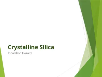 Slide 55: Crystalline Silica