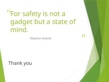 Slide 83: “ For safety is not a