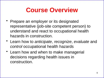 Slide 6: Course Overview