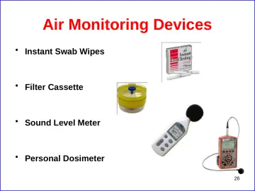 Slide 26: Air Monitoring Devices