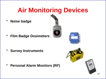 Slide 27: Air Monitoring Devices