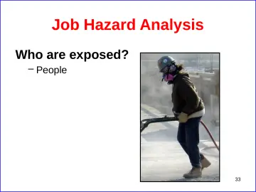 Slide 33: Job Hazard Analysis