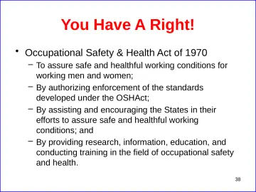 Slide 38: You Have A Right!