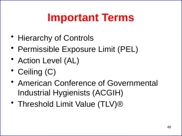 Slide 46: Important Terms