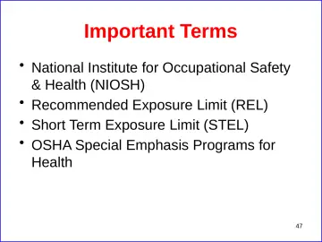 Slide 47: Important Terms