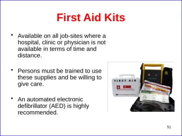 Slide 51: First Aid Kits