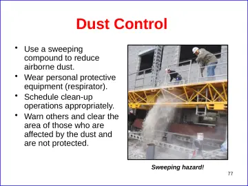Slide 77: Dust Control