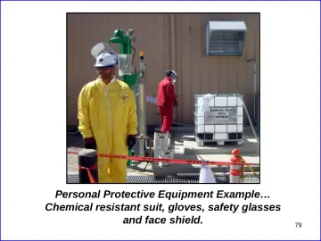 Slide 79: Personal Protective Equipment Example…