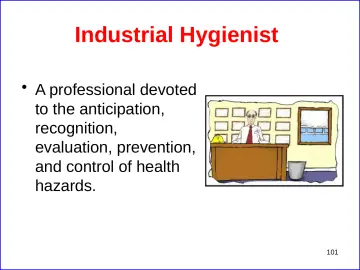 Slide 101: Industrial Hygienist