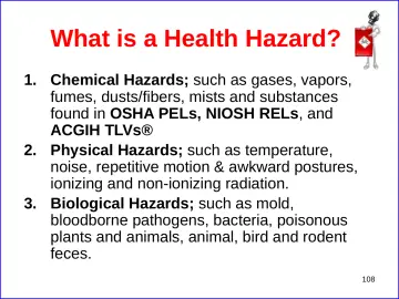 Slide 108: What is a Health Hazard?