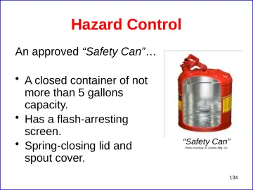 Slide 134: Hazard Control