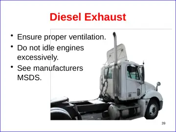 Slide 39: Diesel Exhaust