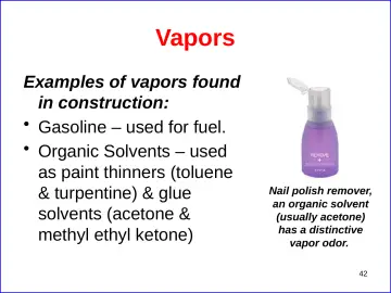 Slide 42: Vapors