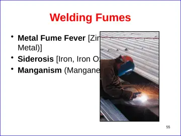 Slide 55: Welding Fumes