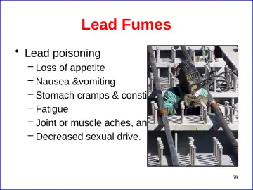 Slide 59: Lead Fumes