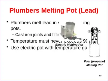 Slide 60: Plumbers Melting Pot (Lead)