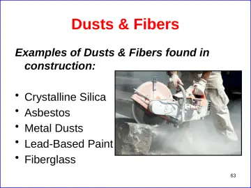 Slide 63: Dusts & Fibers